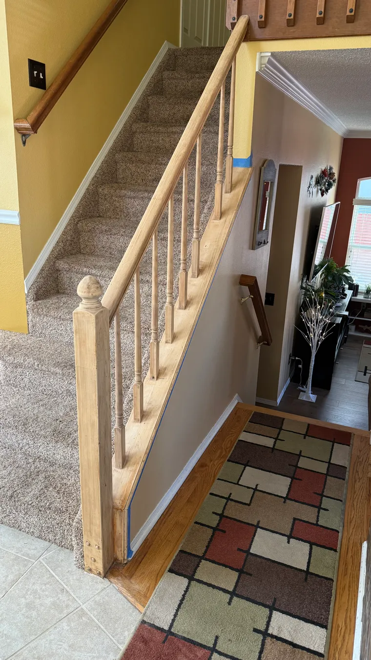 Staircase before